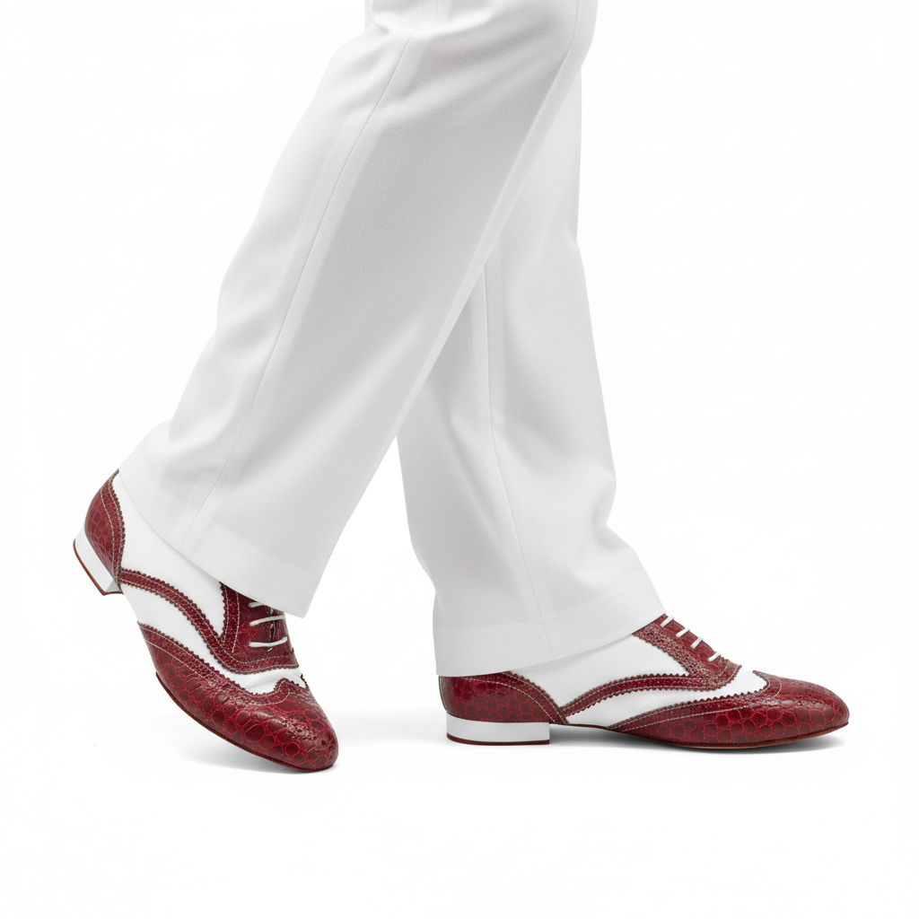 Twist de Época – Ανδρικό Tango Παπούτσι Λουστρίνι με Διχρωμία Retro CatherineStella