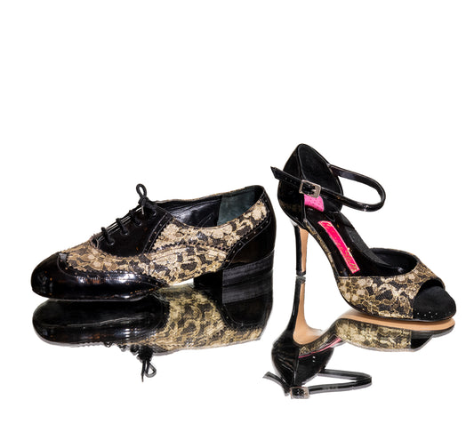Animal Print Couple Shoes - CatherineStella, couple dancing shoes, anatomical dancing shoes, παπούτσια χορού για ζευγάρια, ανατομικά παπούτσια χορού, δερμάτινα παπούτσια χορού 