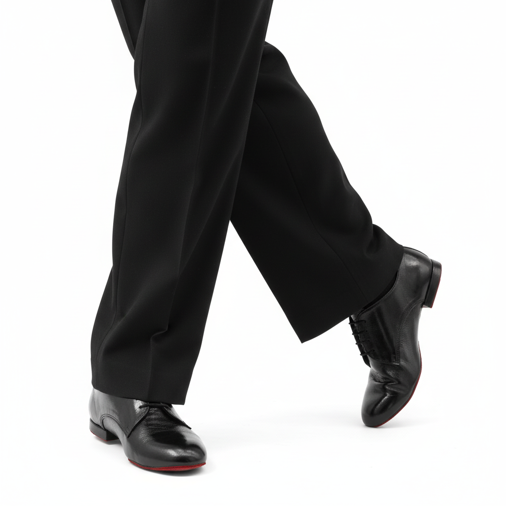 Tango Shadow – Ανδρικό Tango Παπούτσι Μαύρο Λουστρίνι με Κόκκινη Καστόρι Σόλα CatherineStella