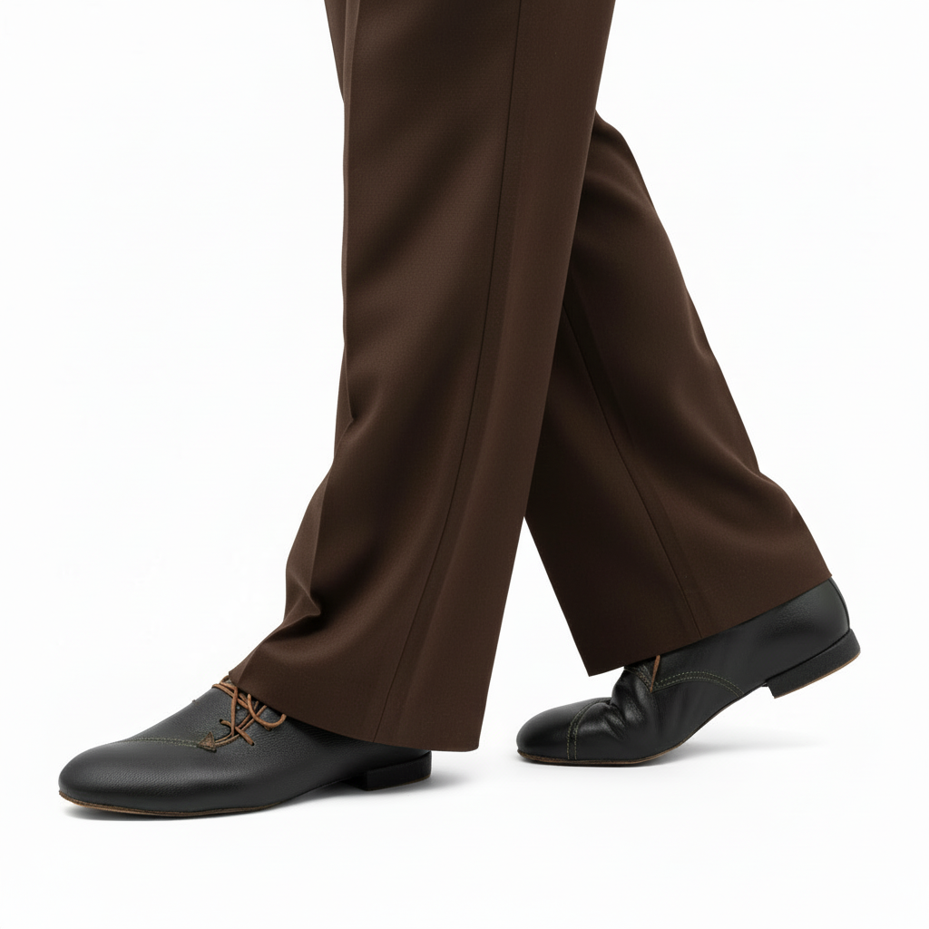 Milonga Élite – Ανδρικό Παπούτσι Tango Σκούρο Καφέ, Χειροποίητο CatherineStella